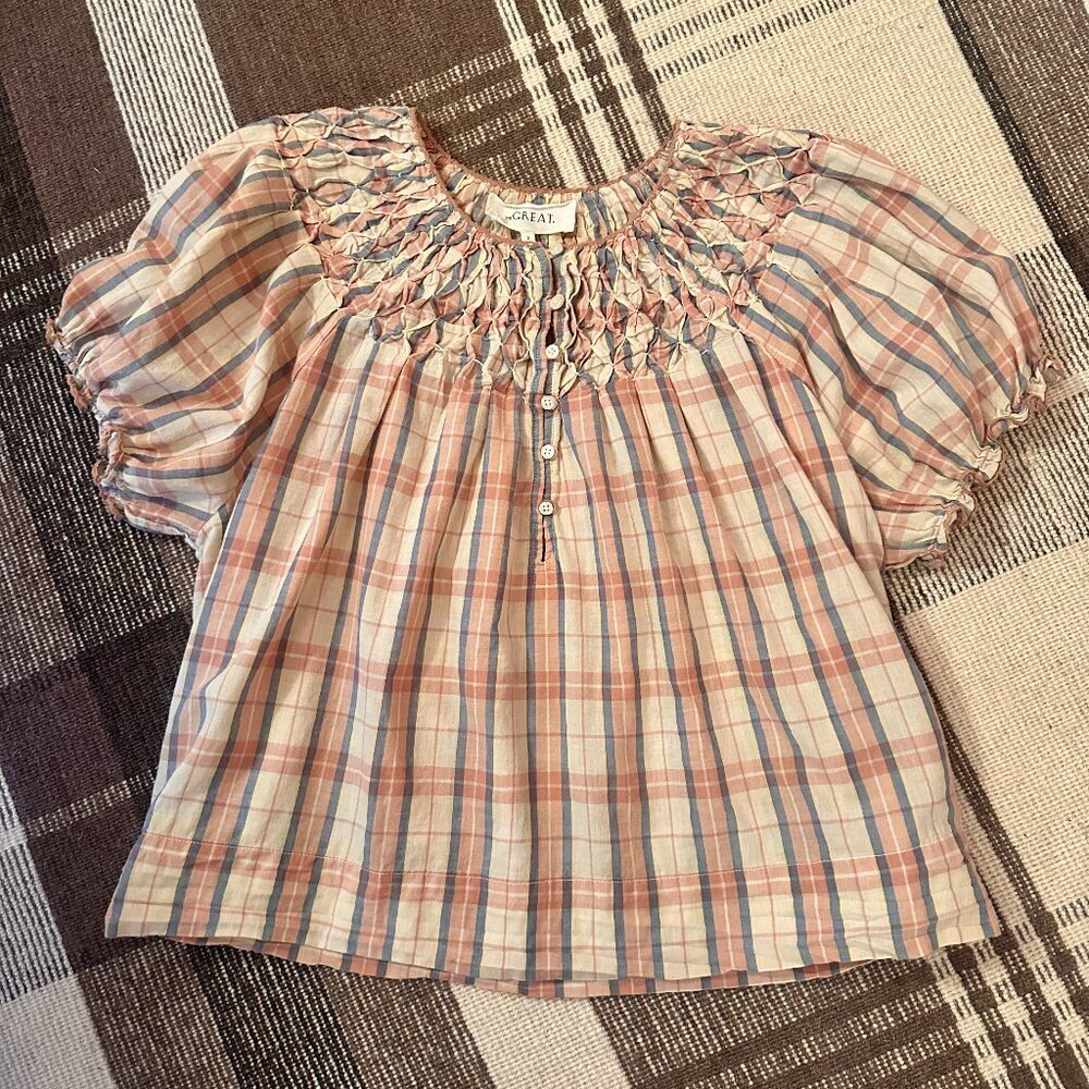 The GREAT. Hazel Plaid Top I Size 2 I M